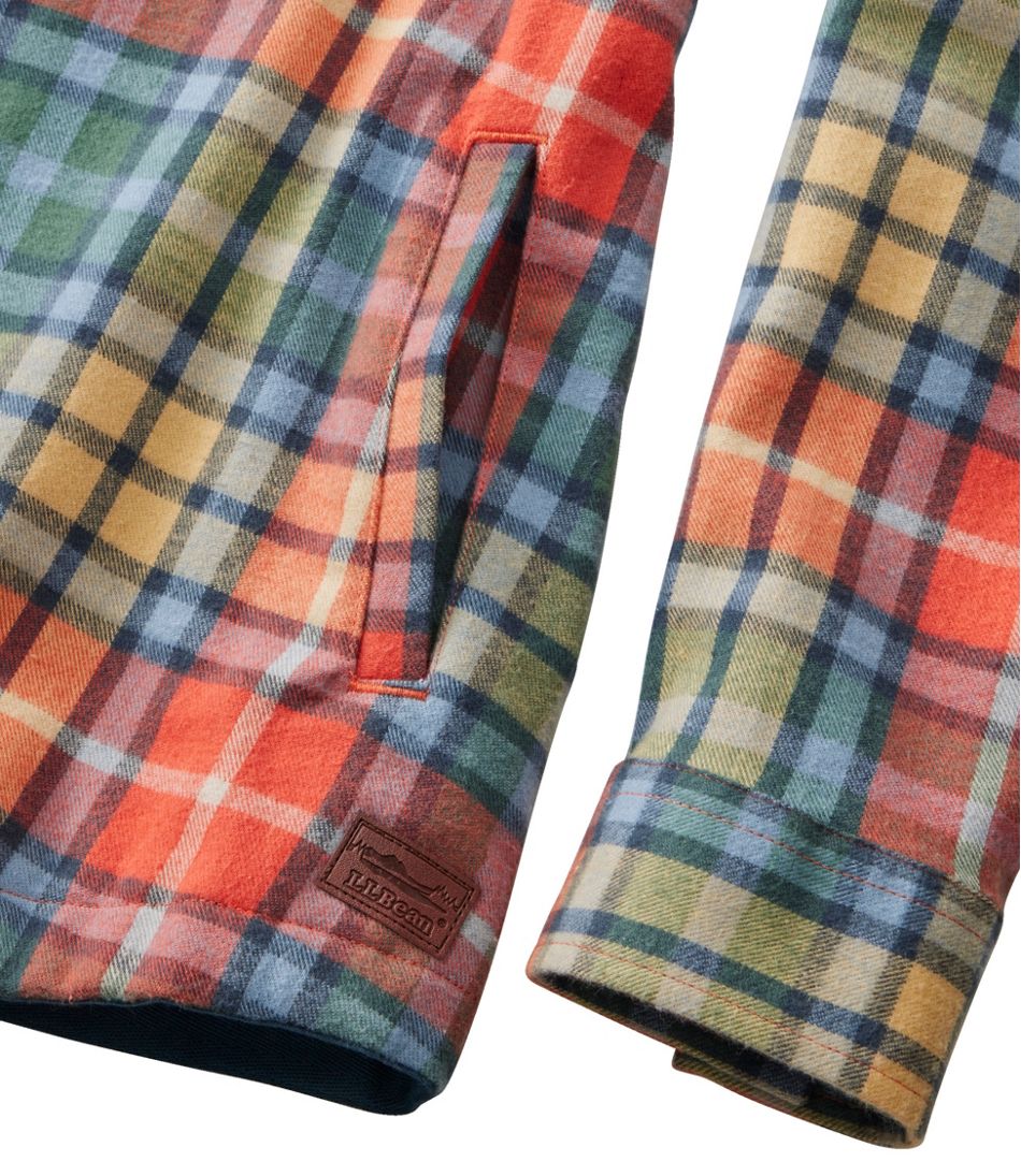 Women's Scotch Plaid Flannel Shirt, Relaxed Zip Hoodie L.L.Bean Classic