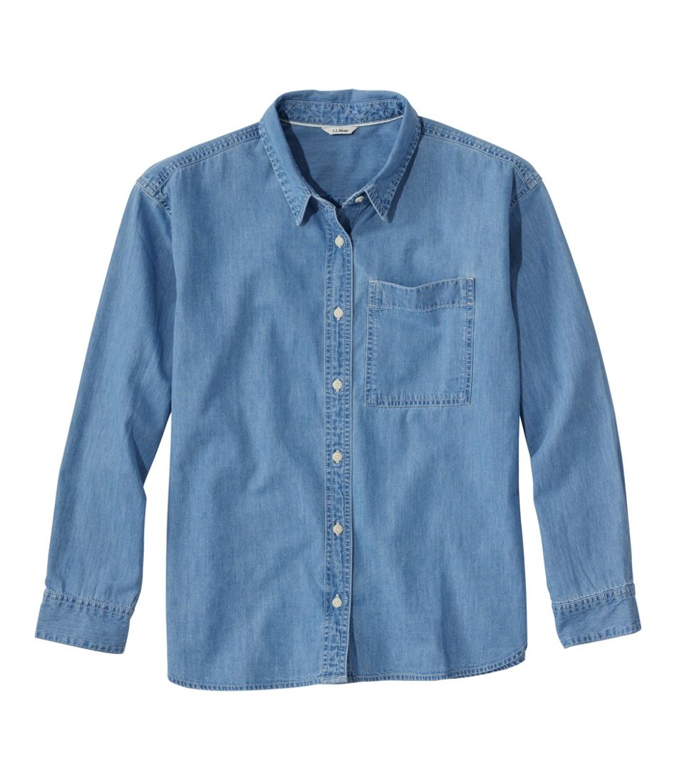 Women's L.L.Bean Denim Boyfriend Shirt L.L.Bean Everyday