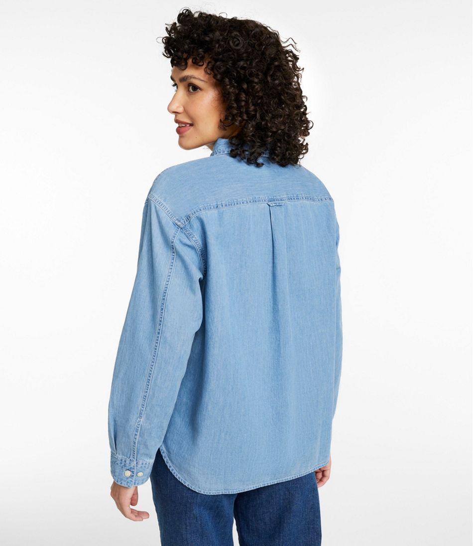Women's L.L.Bean Denim Boyfriend Shirt L.L.Bean Everyday
