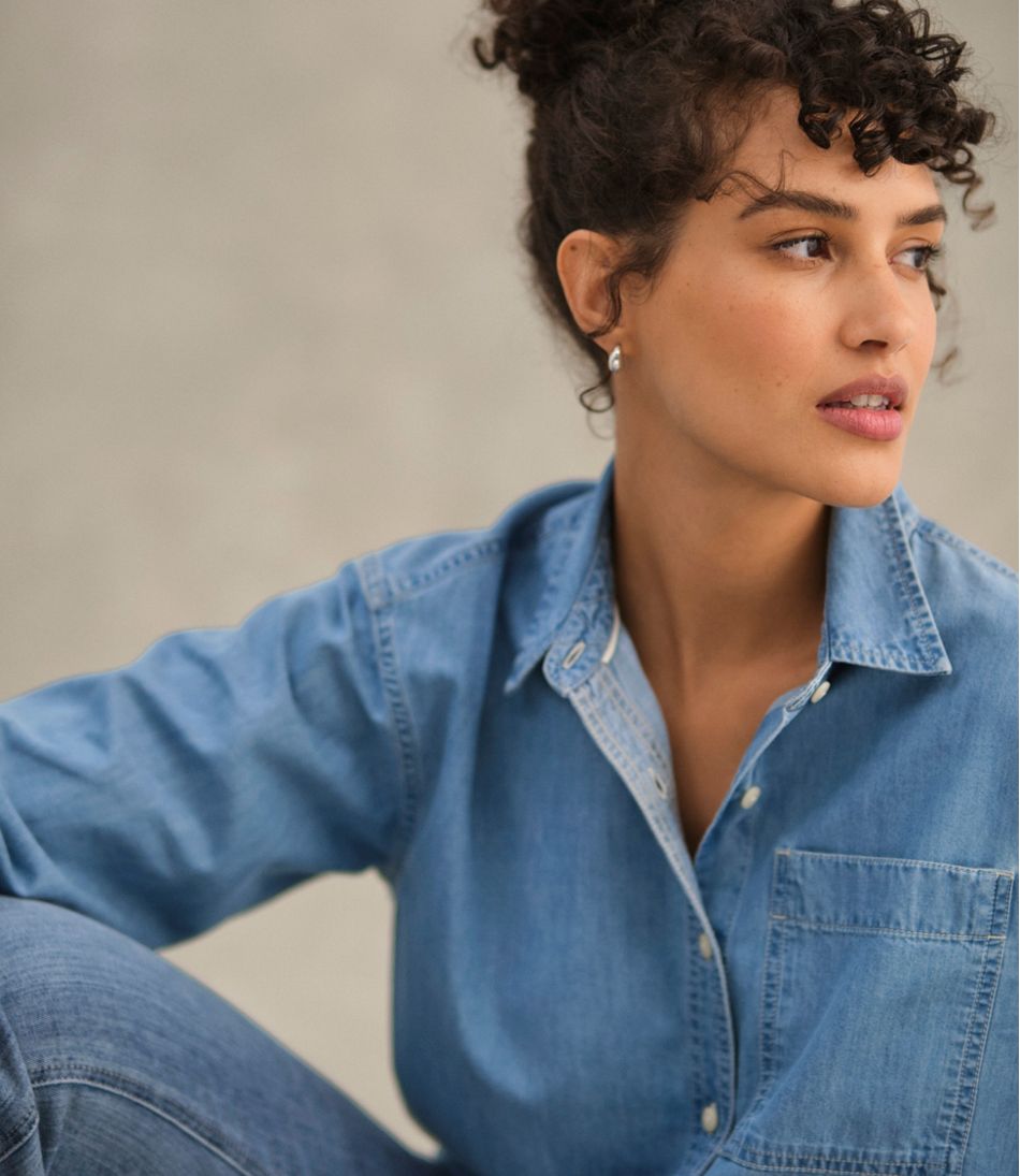 Women's L.L.Bean Denim Boyfriend Shirt L.L.Bean Everyday