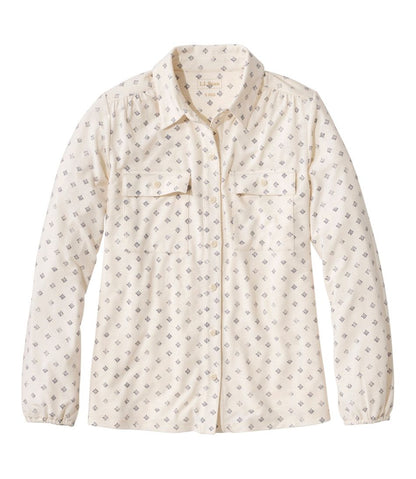 Women's Camden Hills Button Front Shirt, Print L.L.Bean Value