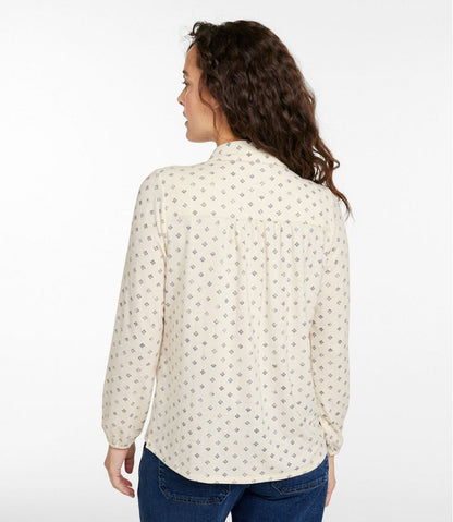 Women's Camden Hills Button Front Shirt, Print L.L.Bean Value