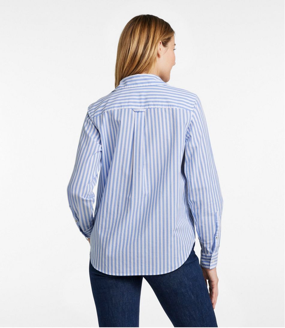 Women's Essential Cotton Poplin Shirt, Long-Sleeve L.L.Bean Trending