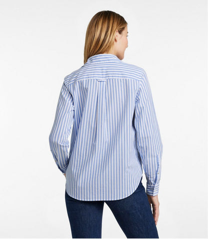 Women's Essential Cotton Poplin Shirt, Long-Sleeve L.L.Bean Trending
