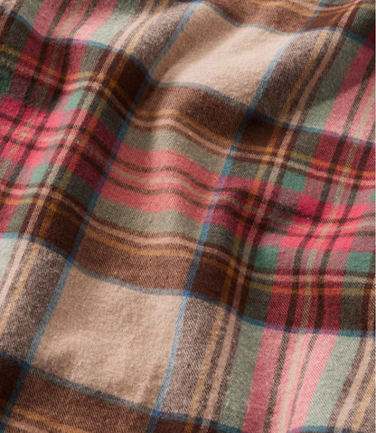 Women's Scotch Plaid Flannel Shirt, Quarter-Zip L.L.Bean Best Seller