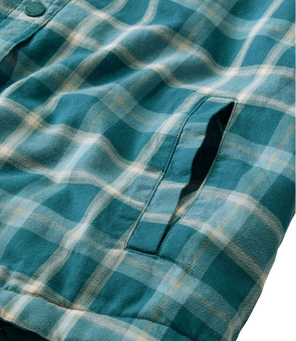 Women's Fleece-Lined Flannel Shirt, Snap-Front Plaid L.L.Bean Classic