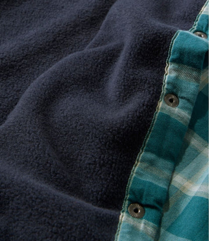 Women's Fleece-Lined Flannel Shirt, Snap-Front Plaid L.L.Bean Classic