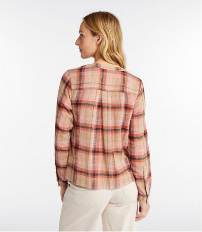 Women's L.L.Bean Day Breeze Shirt, Long-Sleeve Collarless L.L.Bean Everyday