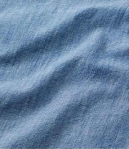 Women's Essential Cotton Shirt, Chambray Long Sleeve L.L.Bean New