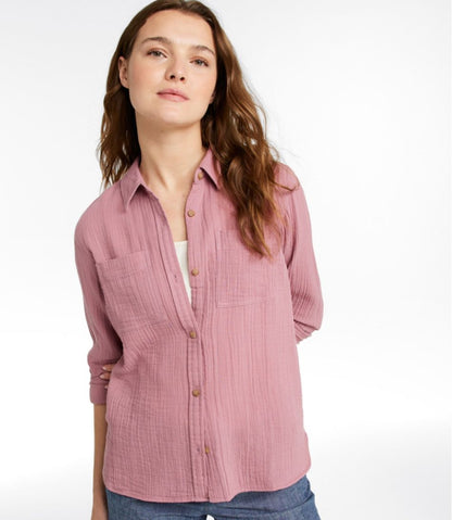 Women's Cloud Gauze Shirt, Long-Sleeve L.L.Bean Featured