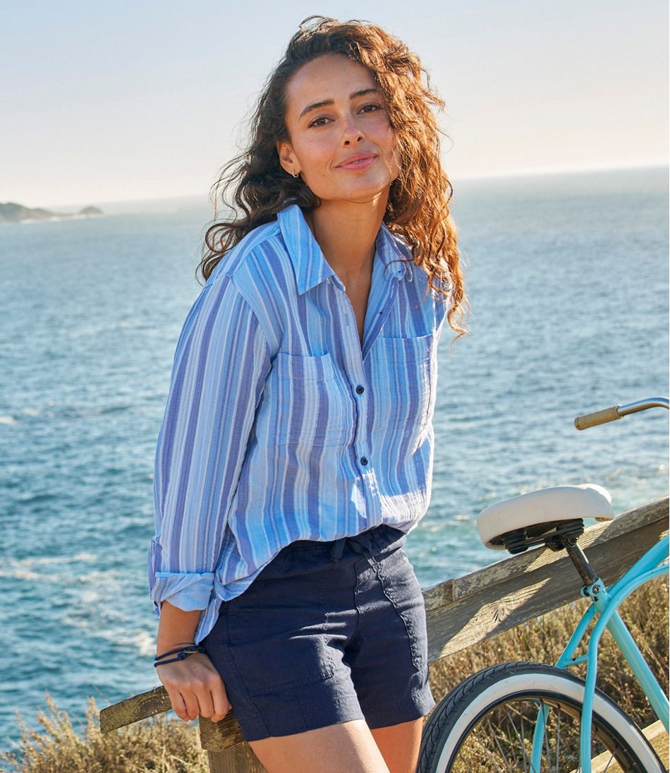 Women's Cloud Gauze Shirt, Long-Sleeve L.L.Bean Featured