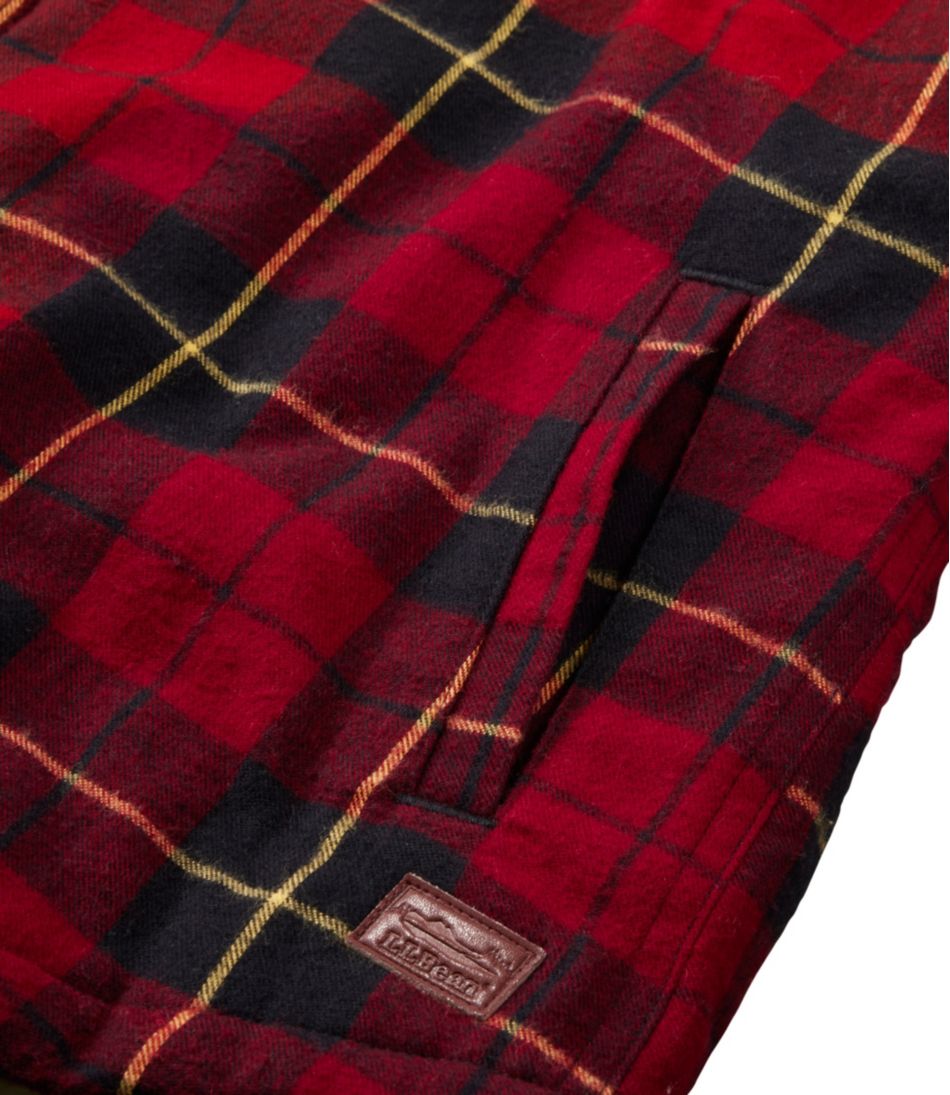 Women's Scotch Plaid Flannel Shirt, Sherpa-Lined Zip Hoodie L.L.Bean Best Seller