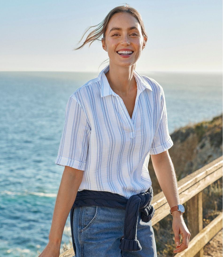 Women's Cloud Gauze Shirt, Polo L.L.Bean Essential