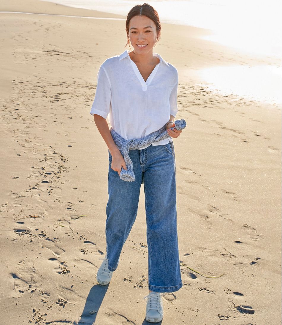 Women's Cloud Gauze Shirt, Polo L.L.Bean Essential
