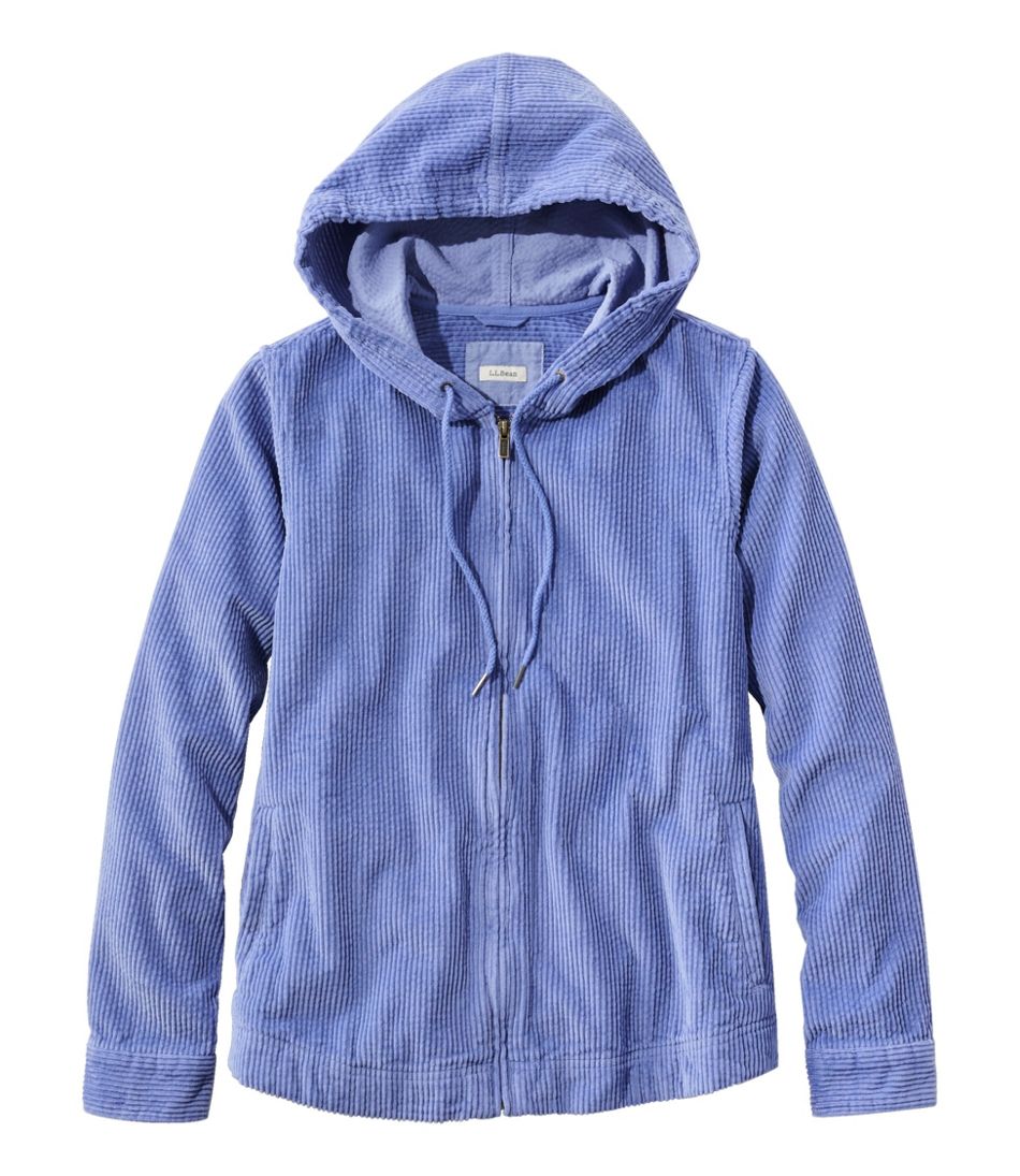 Women's Comfort Corduroy Relaxed Shirt, Zip Hoodie L.L.Bean Premium