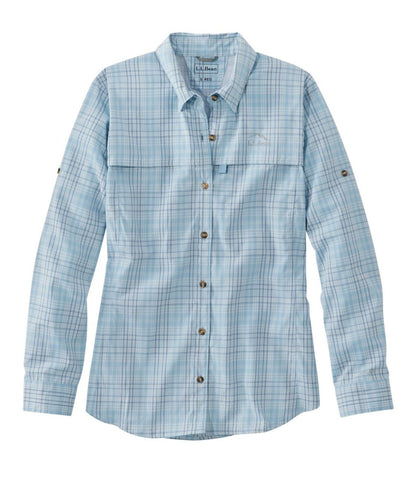 Women's Tropicwear Shirt, Plaid Long-Sleeve L.L.Bean Top Pick