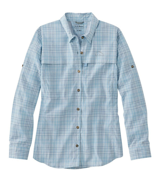 Women's Tropicwear Shirt, Plaid Long-Sleeve L.L.Bean Top Pick