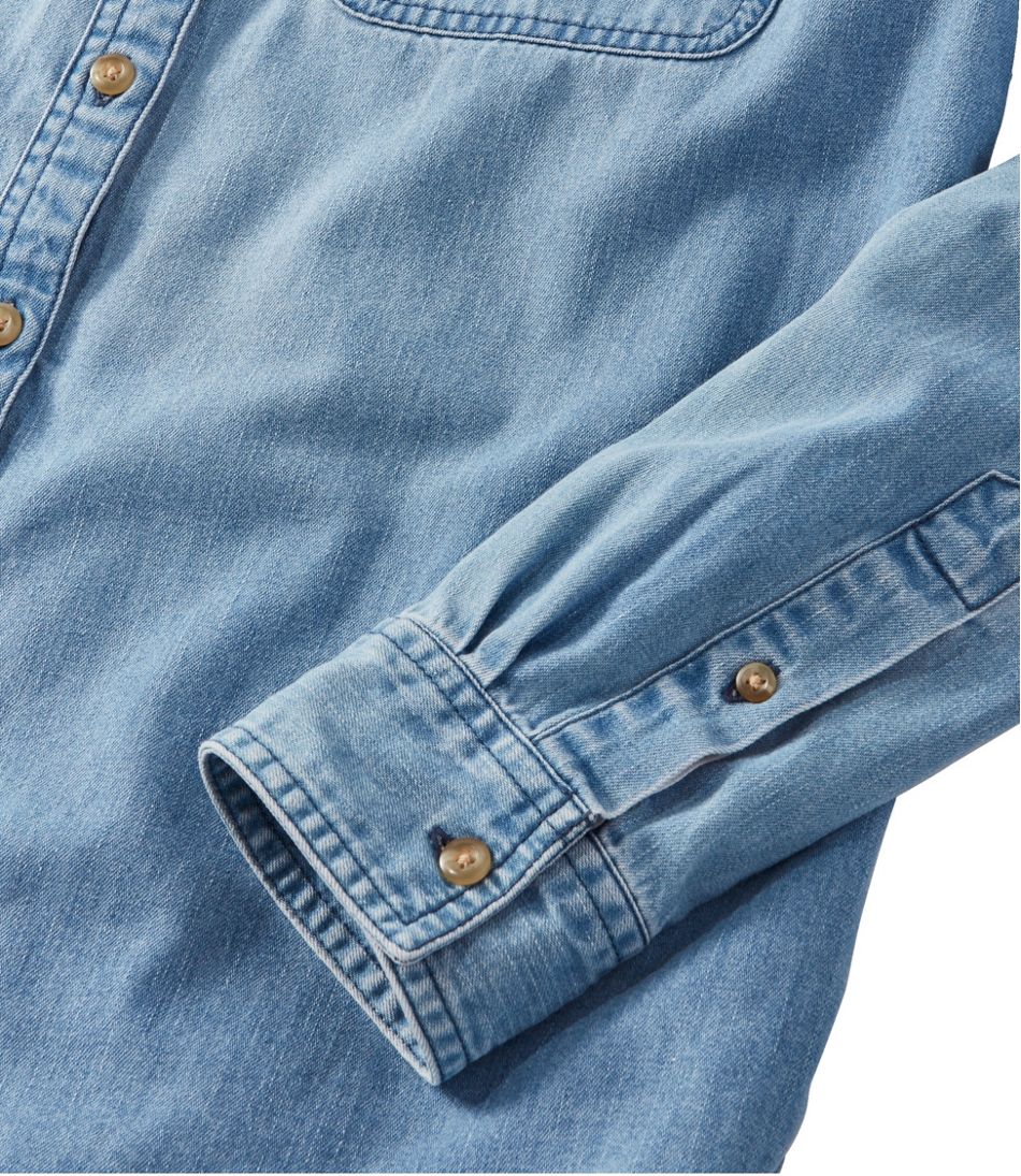 Women's L.L. Bean Heritage Washed Denim Shirt, Long-Sleeve L.L.Bean Essential