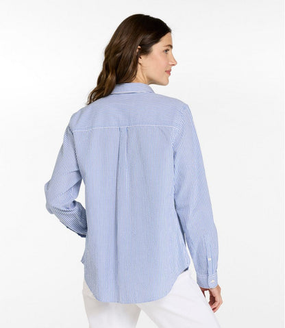 Women's Vacationland Seersucker Shirt, Long-Sleeve L.L.Bean Premium