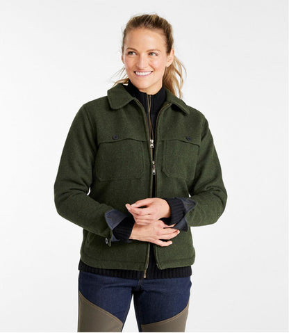 Women's Maine Guide Zip Front Jac-Shirt with Primaloft L.L.Bean New
