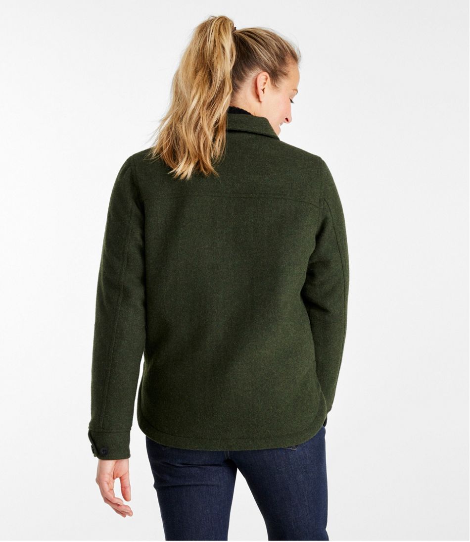 Women's Maine Guide Zip Front Jac-Shirt with Primaloft L.L.Bean New