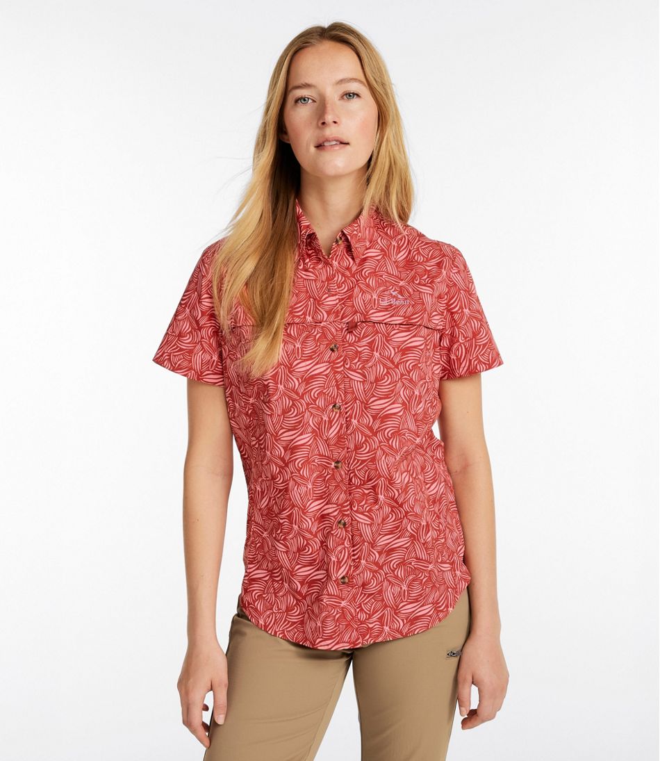 Women's Tropicwear Shirt, Short-Sleeve Print L.L.Bean Featured