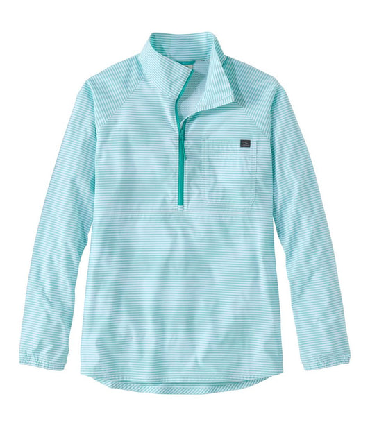 Women's Everyday SunSmart® Woven Shirt, Quarter-Zip Pullover Colorblock L.L.Bean Top Pick