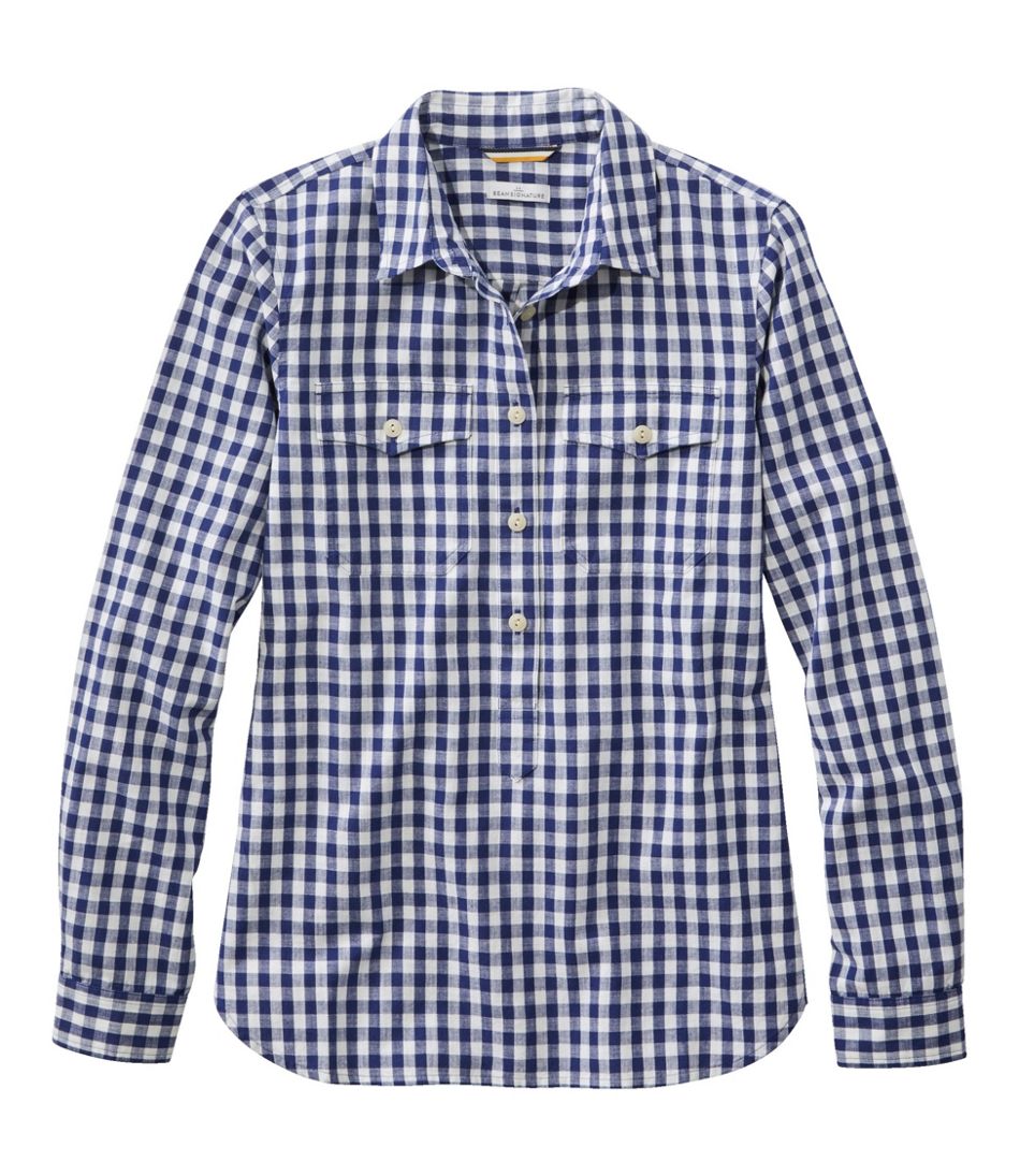 Women's Signature Woven Popover L.L.Bean New