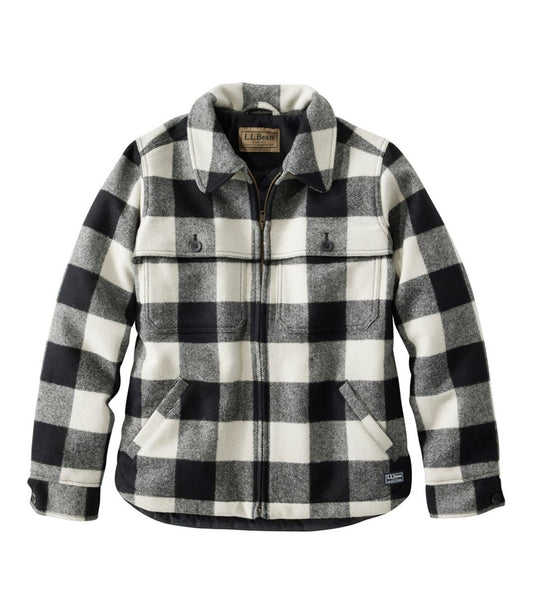 Women's Maine Guide Zip Front Jac-Shirt with Primaloft, Plaid L.L.Bean Popular