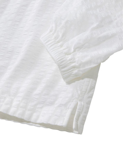 Women's Bean's Seacoast Seersucker Splitneck Shirt L.L.Bean Trending