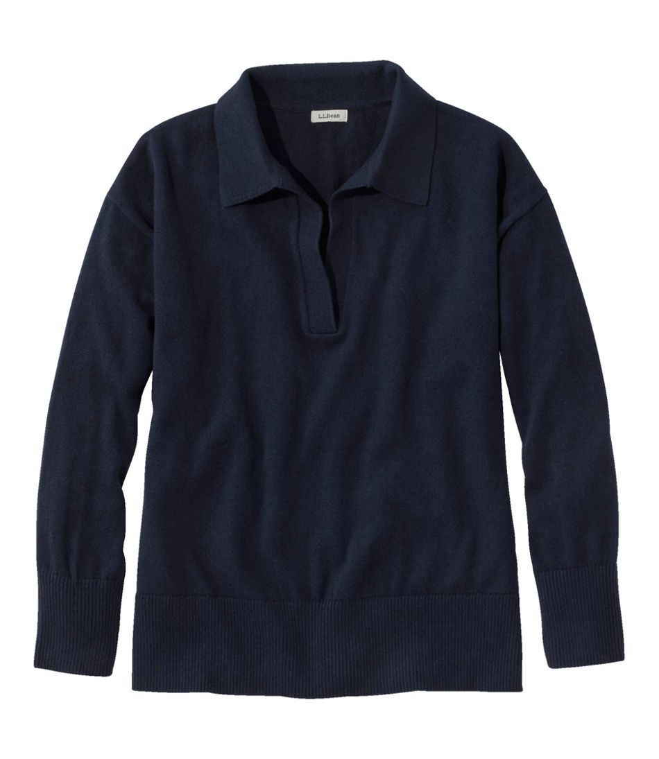 Women's Cotton/Cashmere Sweater, Polo L.L.Bean Top Pick