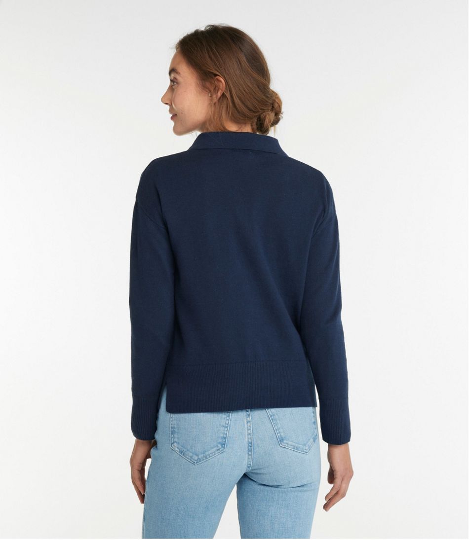 Women's Cotton/Cashmere Sweater, Polo L.L.Bean Top Pick