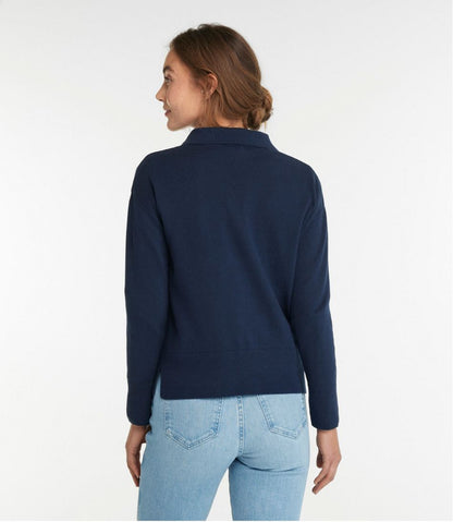 Women's Cotton/Cashmere Sweater, Polo L.L.Bean Top Pick