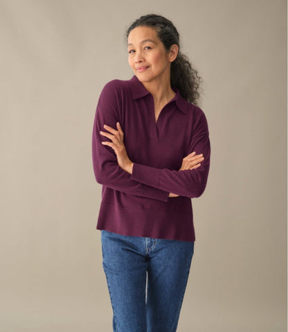 Women's Cotton/Cashmere Sweater, Polo L.L.Bean Top Pick