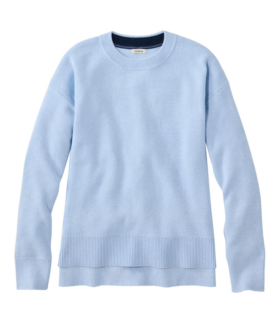 Women's Wicked Soft Cotton/Cashmere Crewneck Sweater L.L.Bean Classic