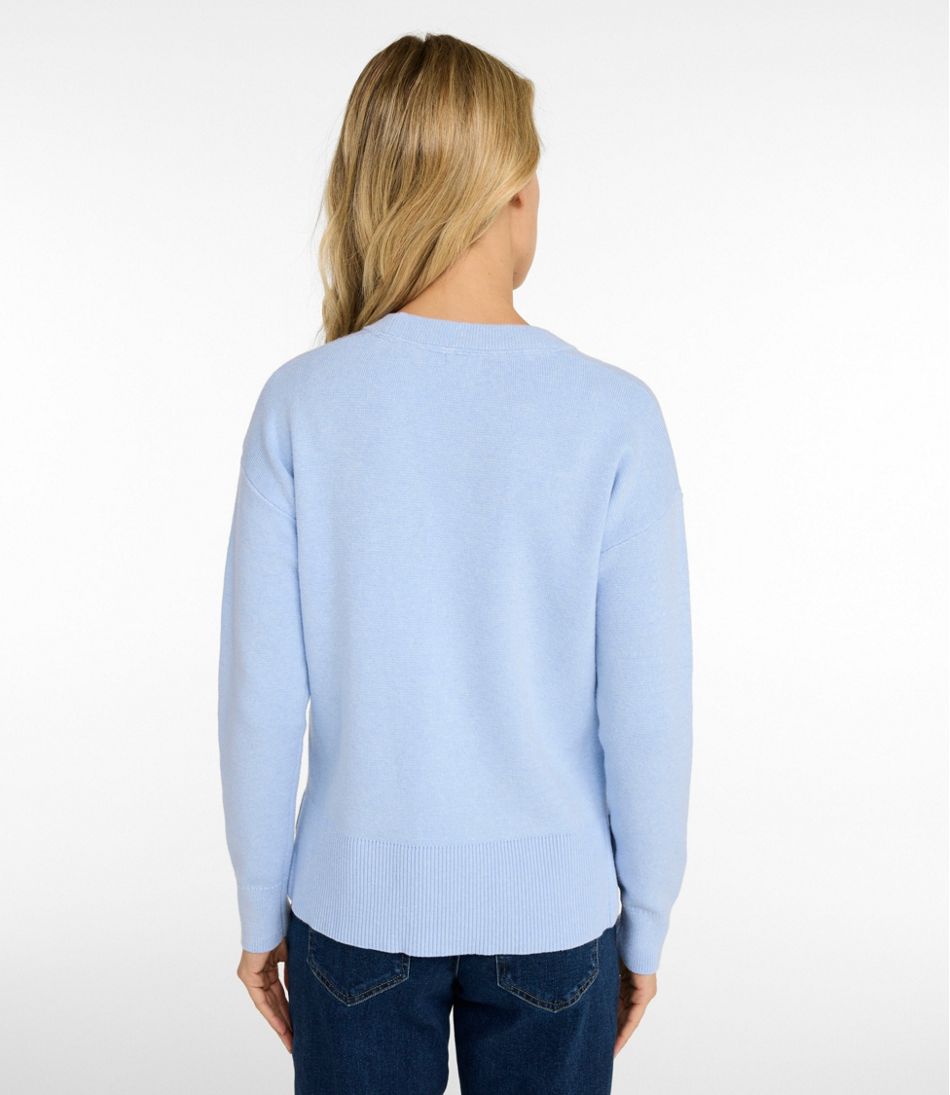 Women's Wicked Soft Cotton/Cashmere Crewneck Sweater L.L.Bean Classic