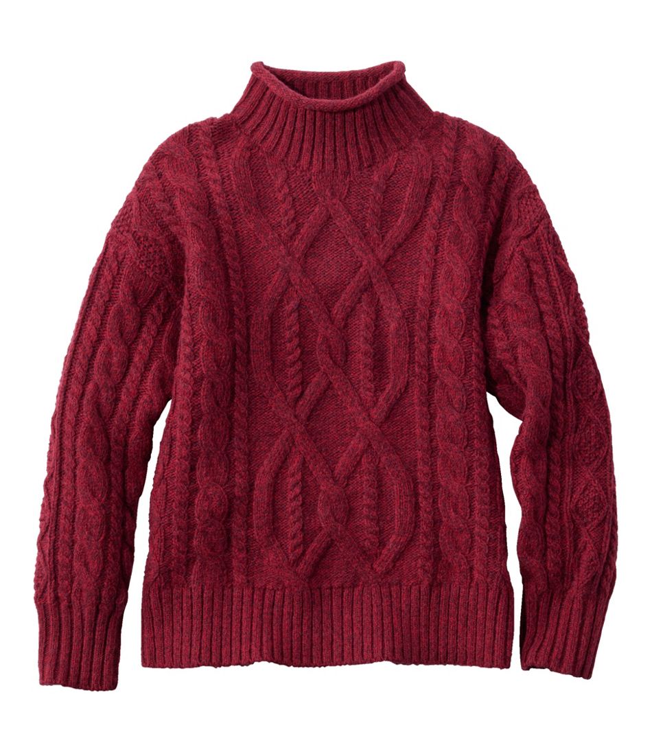 Women's 1912 Heritage Wool Blend Mockneck Sweater L.L.Bean Everyday