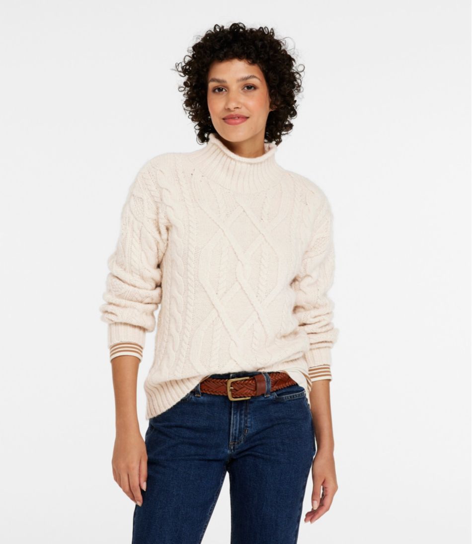 Women's 1912 Heritage Wool Blend Mockneck Sweater L.L.Bean Everyday