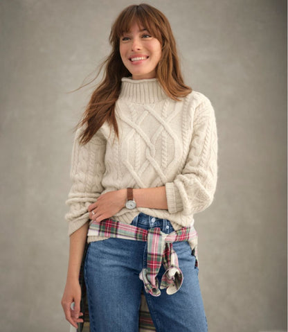 Women's 1912 Heritage Wool Blend Mockneck Sweater L.L.Bean Everyday