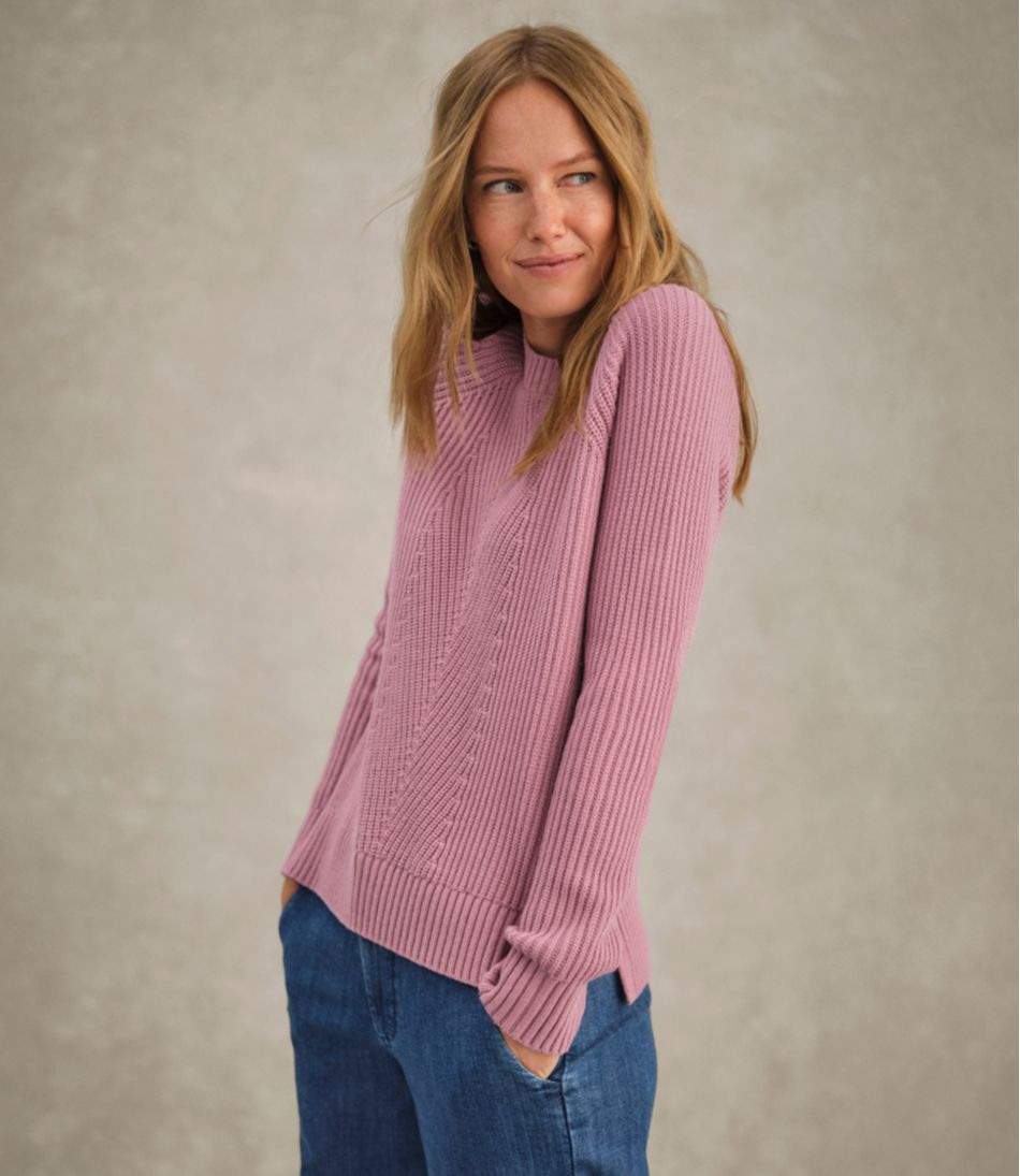 Women's Mariner Shaker Sweater, Crewneck L.L.Bean Value