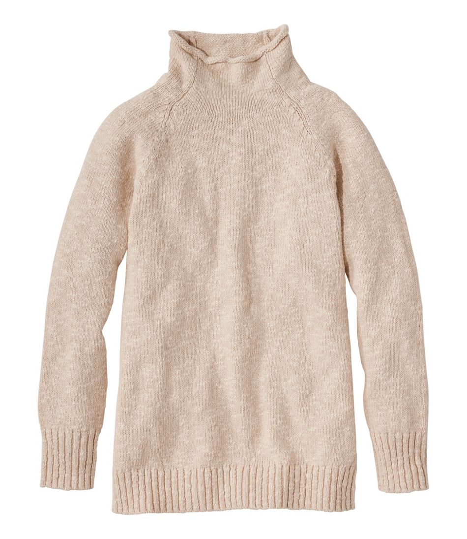 Women's Cotton Ragg Sweater, Funnelneck Pullover L.L.Bean Popular