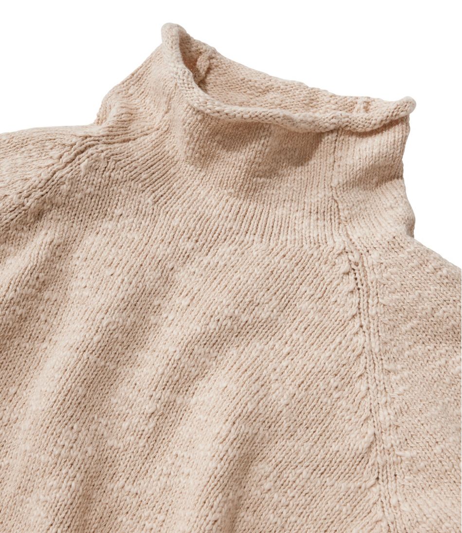 Women's Cotton Ragg Sweater, Funnelneck Pullover L.L.Bean Popular