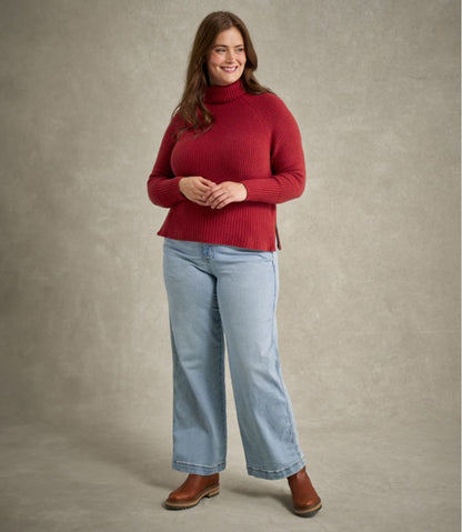 Women's SuperSoft Waffle Sweater, Turtleneck L.L.Bean Trending