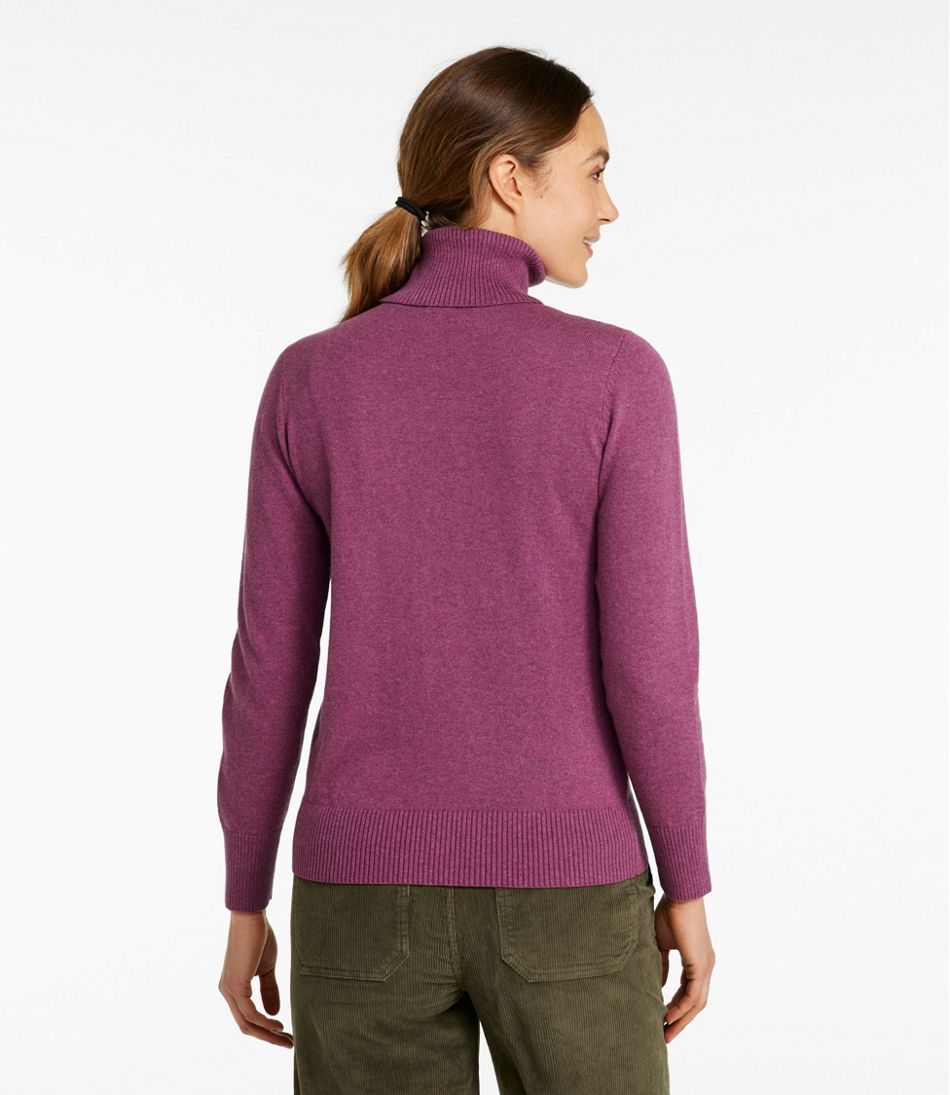 Women's Cotton/Cashmere Sweater, Turtleneck L.L.Bean Recommended