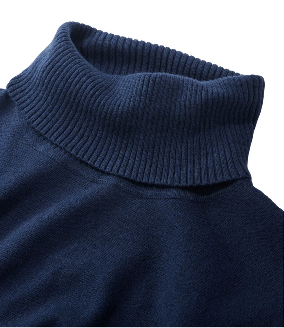 Women's Cotton/Cashmere Sweater, Turtleneck L.L.Bean Recommended