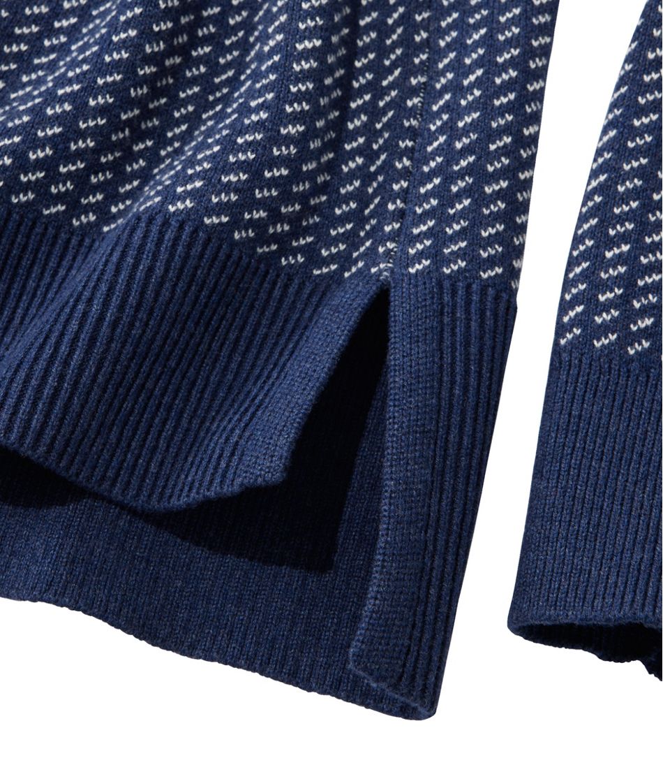 Women's Wicked Soft Cotton/Cashmere Crewneck Sweater, Pattern L.L.Bean Classic