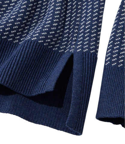 Women's Wicked Soft Cotton/Cashmere Crewneck Sweater, Pattern L.L.Bean Classic
