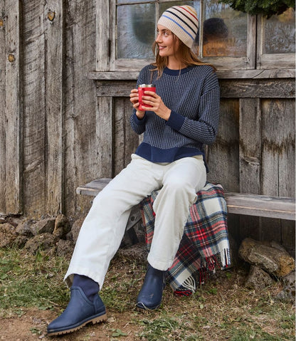 Women's Wicked Soft Cotton/Cashmere Crewneck Sweater, Pattern L.L.Bean Classic