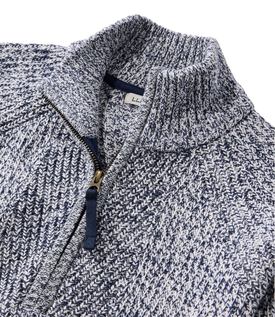 Women's Mariner Shaker Sweater, Quarter-Zip L.L.Bean Essential
