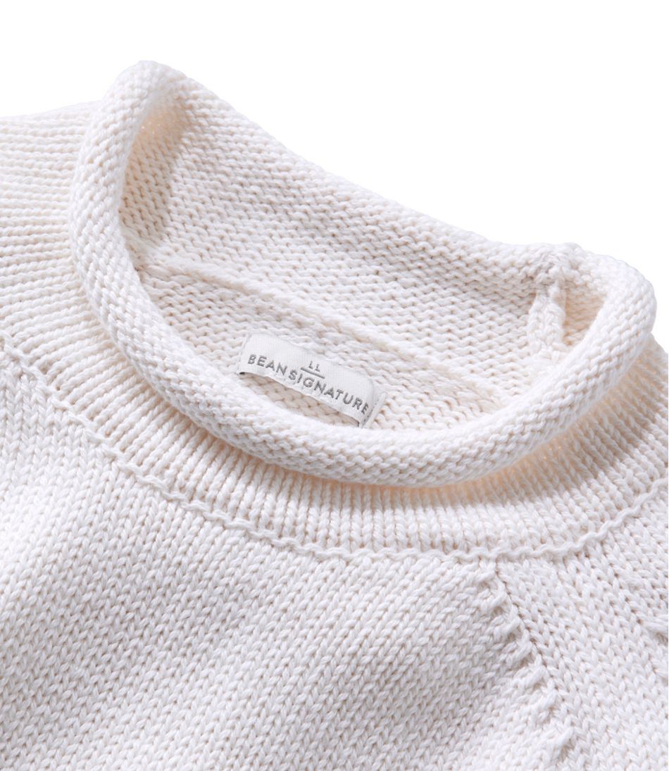 Women's Signature Original Cotton Sweater, Rollneck Novelty L.L.Bean Value